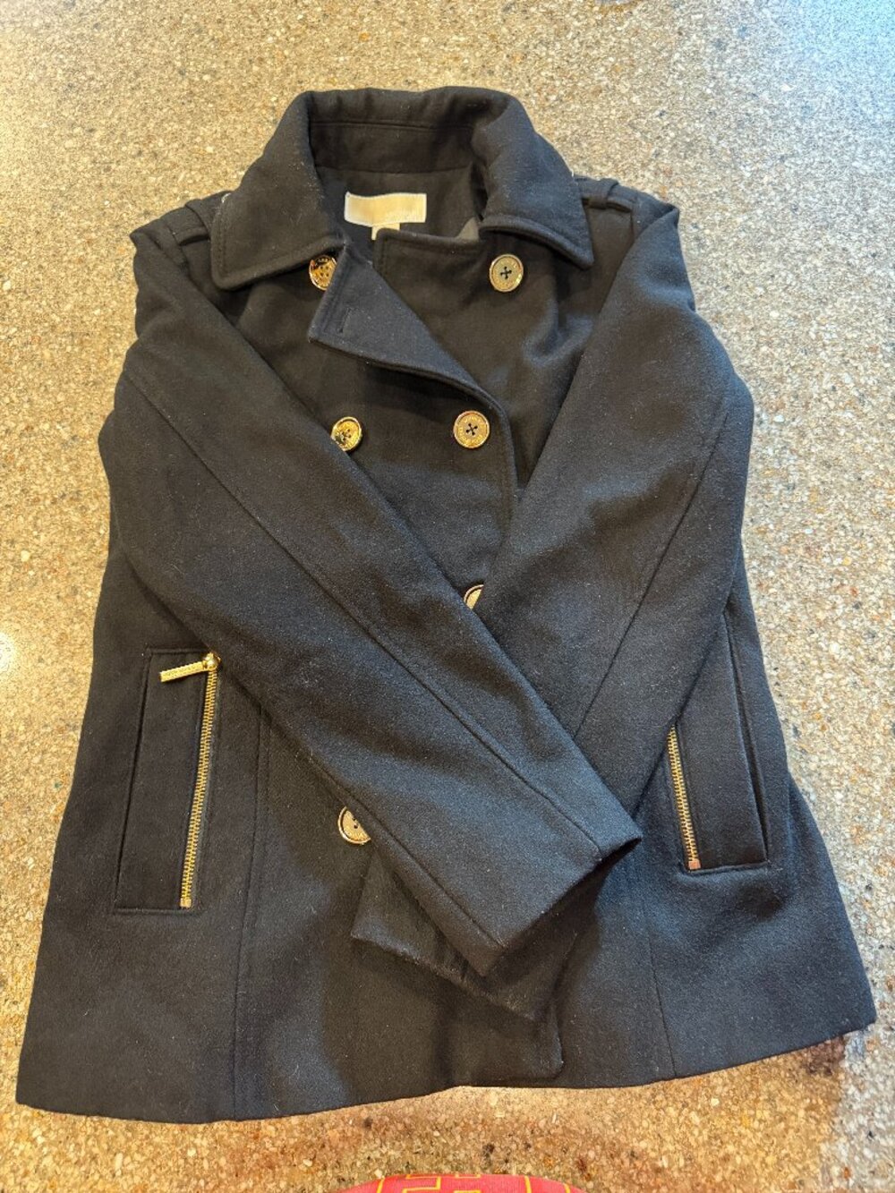 Michael Kors Womens Double Breasted Pea Coat S